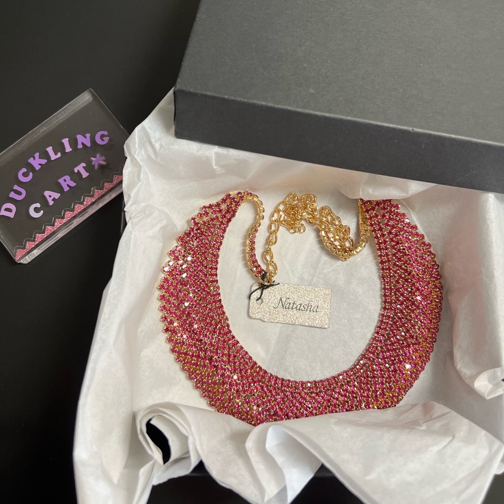 NWT💍  Natasha Red Statement Necklace / Choker